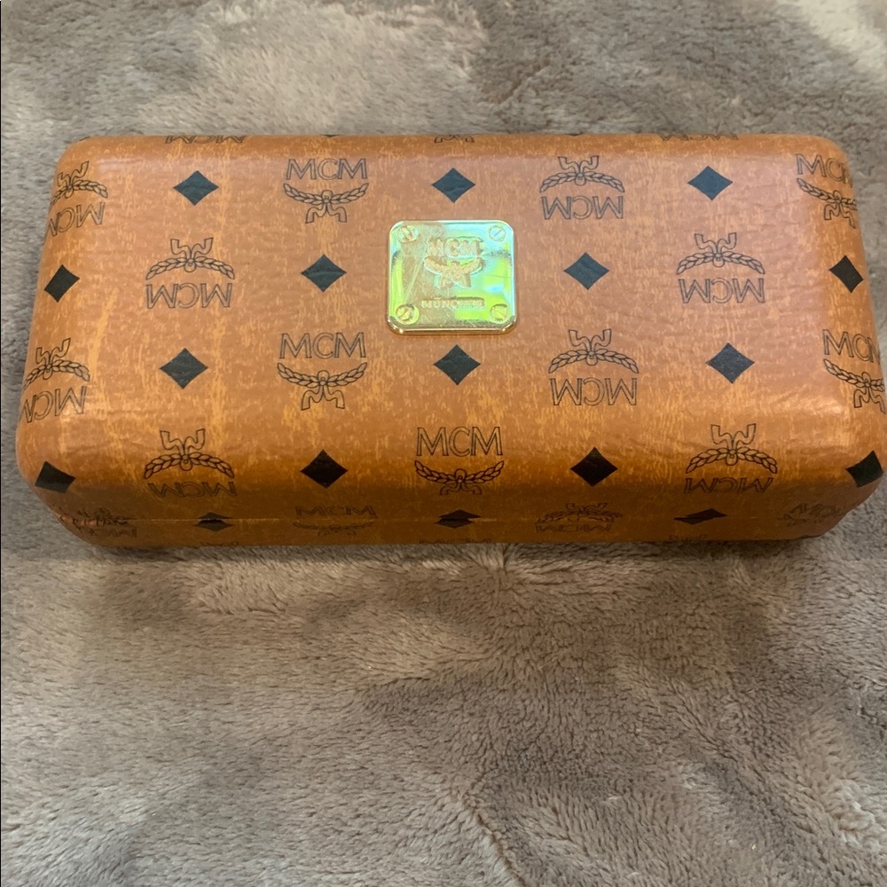 MCM Brown Monogrammed sunglasses case
